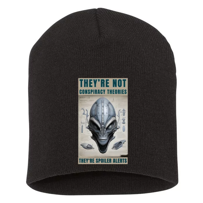 Alien Ufo Conspiracy Theory Disclosure Short Acrylic Beanie