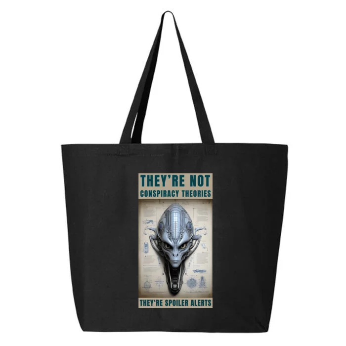 Alien Ufo Conspiracy Theory Disclosure 25L Jumbo Tote