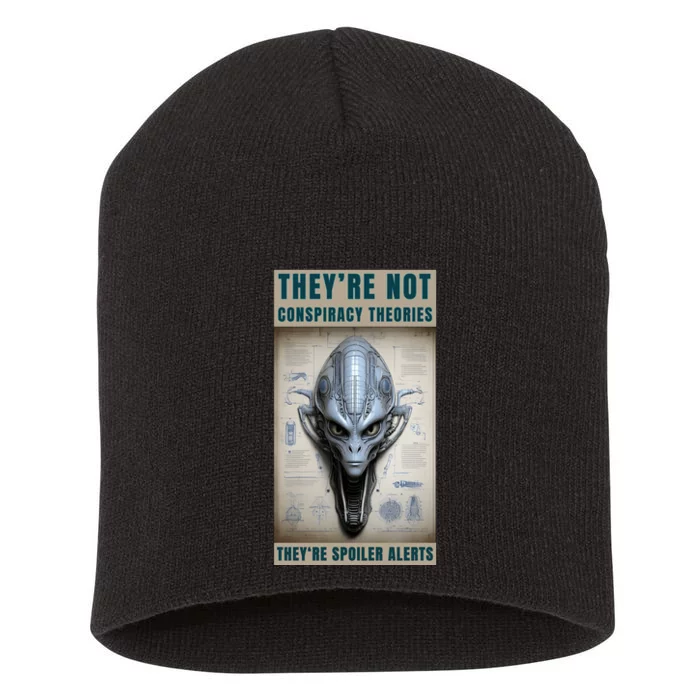 Alien Ufo Conspiracy Theory Disclosure Short Acrylic Beanie