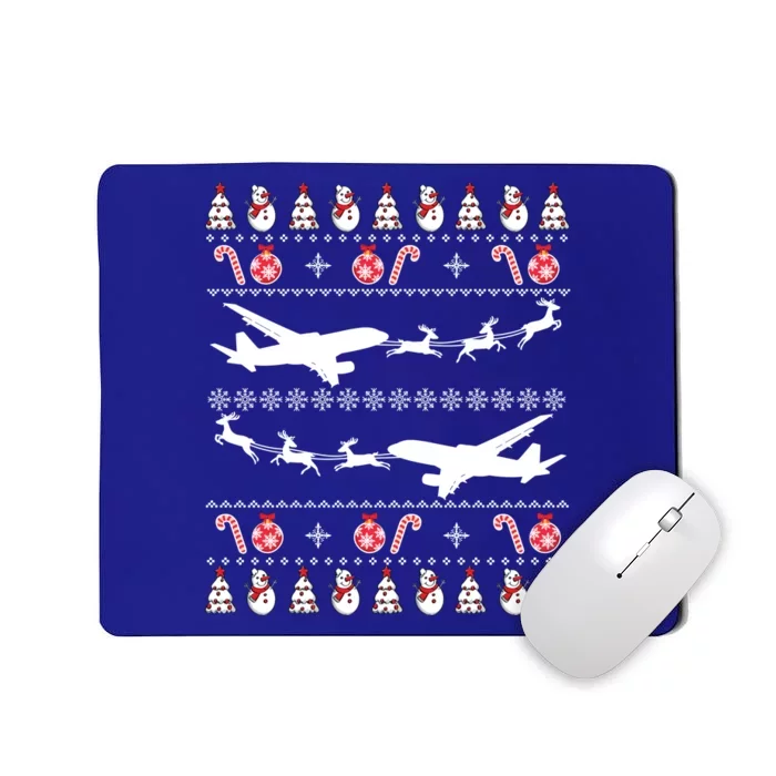 Airplanes Ugly Christmas Funny Gift Xmas Costume Mousepad