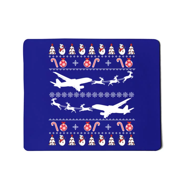 Airplanes Ugly Christmas Funny Gift Xmas Costume Mousepad