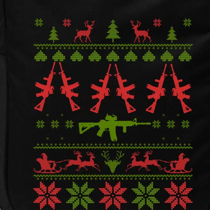 Ar15 Ugly Christmas Meaningful Gift Impact Tech Backpack