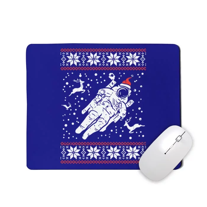 Astronaut Ugly Christmas Sweater Xmas Space Lover Gift Mousepad