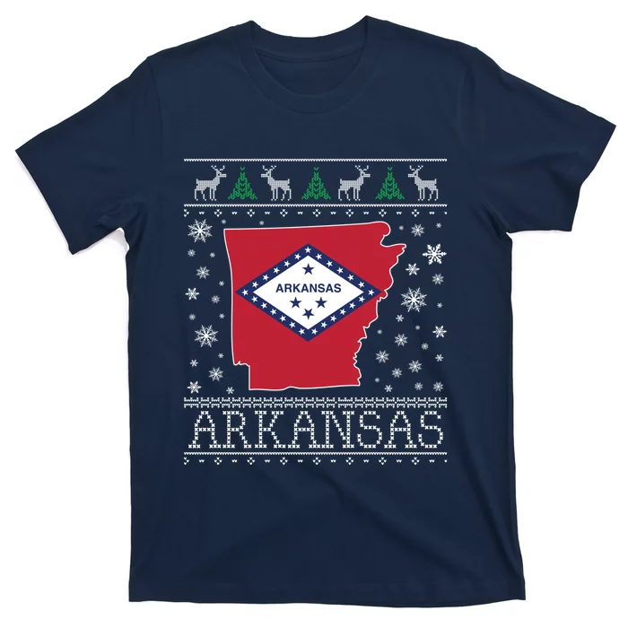 Arkansas Ugly Christmas Sweater CM T-Shirt