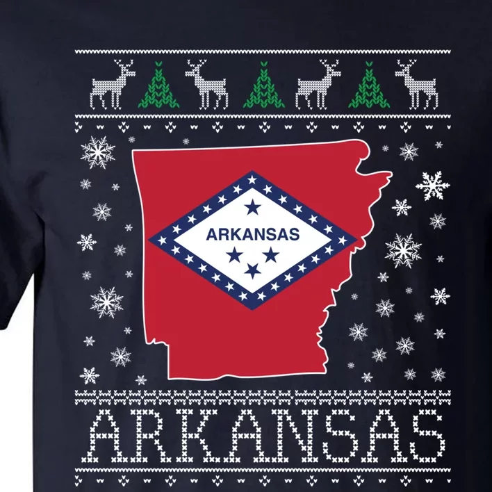 Arkansas Ugly Christmas Sweater CM Tall T-Shirt