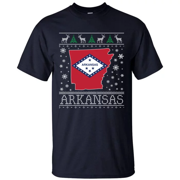 Arkansas Ugly Christmas Sweater CM Tall T-Shirt