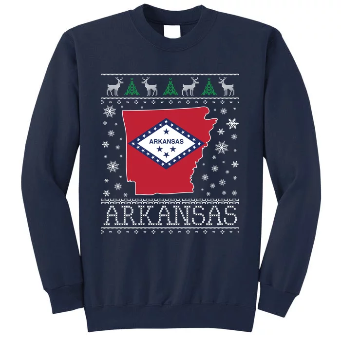 Arkansas Ugly Christmas Sweater CM Tall Sweatshirt