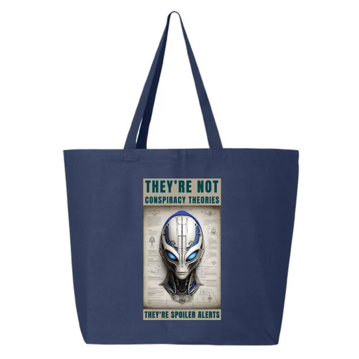 Alien Ufo Conspiracy Theory Disclosure 25L Jumbo Tote