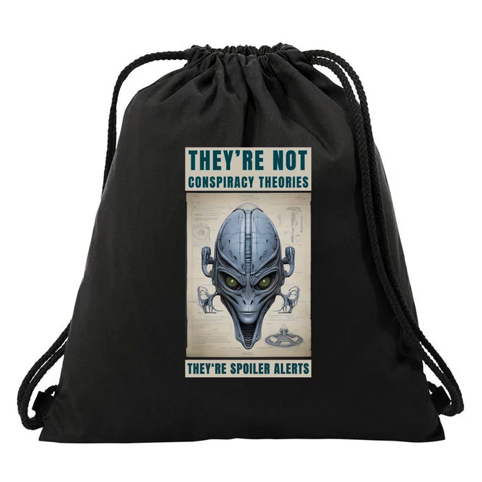 Alien Ufo Conspiracy Theory Disclosure Drawstring Bag