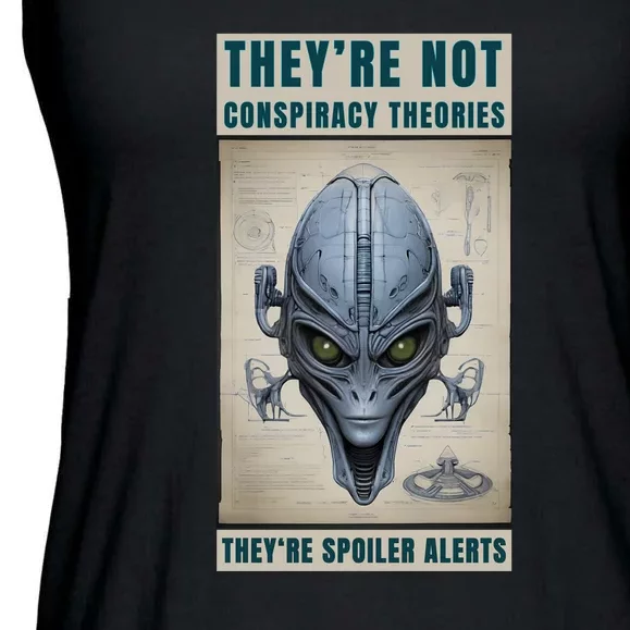 Alien Ufo Conspiracy Theory Disclosure Ladies Essential Flowy Tank