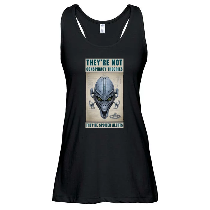 Alien Ufo Conspiracy Theory Disclosure Ladies Essential Flowy Tank