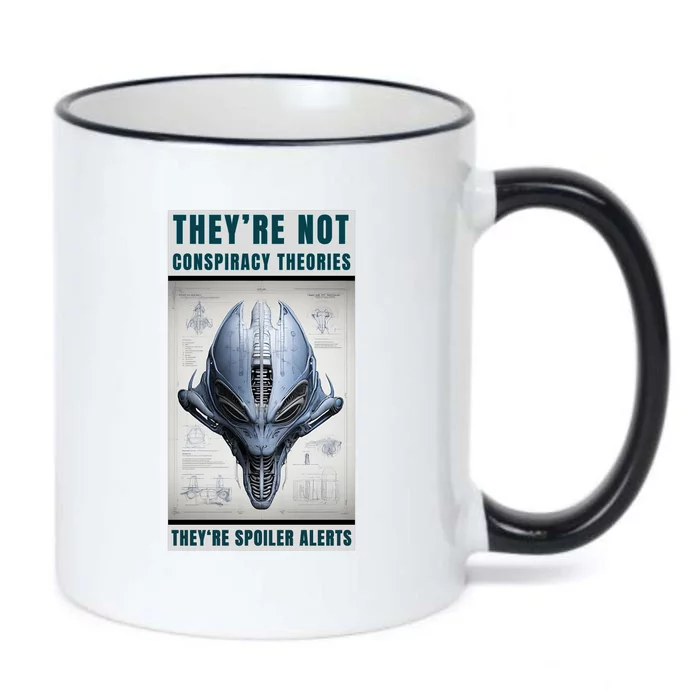 Alien Ufo Conspiracy Theory Disclosure Black Color Changing Mug