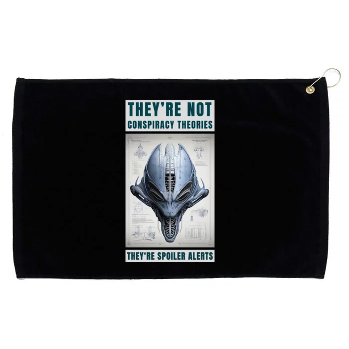 Alien Ufo Conspiracy Theory Disclosure Grommeted Golf Towel