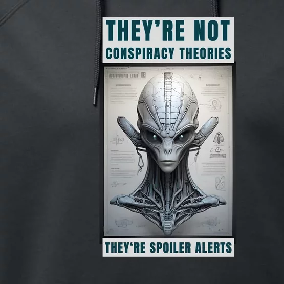 Alien Ufo Conspiracy Theory Disclosure Performance Fleece Hoodie