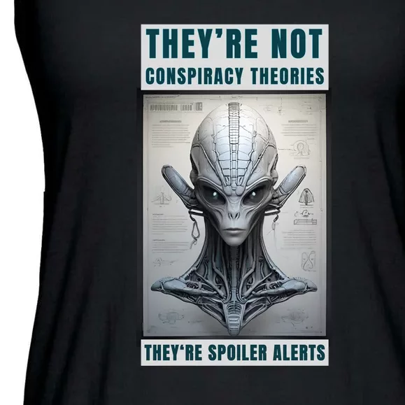 Alien Ufo Conspiracy Theory Disclosure Ladies Essential Flowy Tank