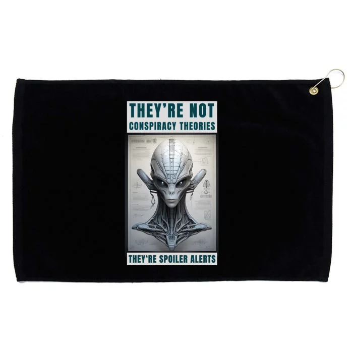 Alien Ufo Conspiracy Theory Disclosure Grommeted Golf Towel