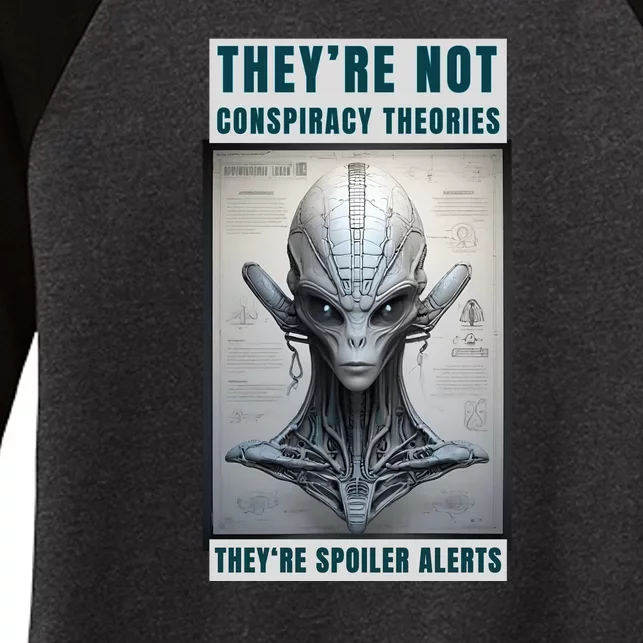 Alien Ufo Conspiracy Theory Disclosure Women's Tri-Blend 3/4-Sleeve Raglan Shirt