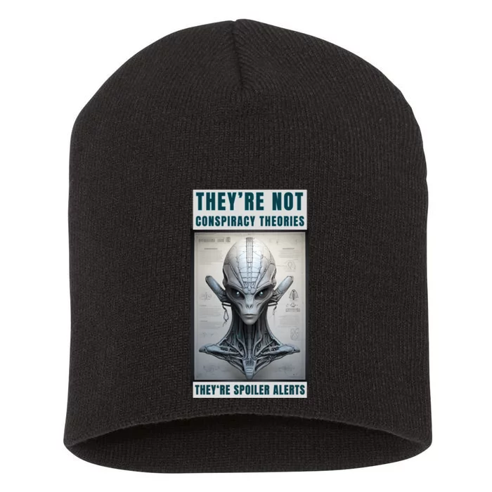 Alien Ufo Conspiracy Theory Disclosure Short Acrylic Beanie