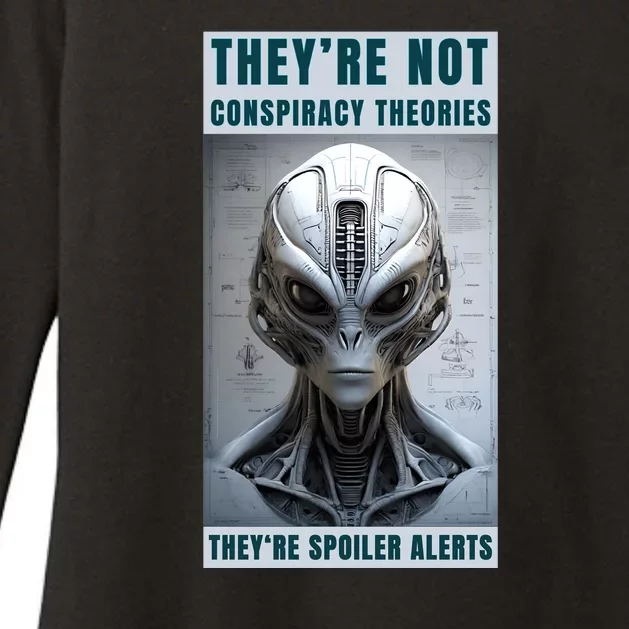 Alien Ufo Conspiracy Theory Disclosure Womens CVC Long Sleeve Shirt