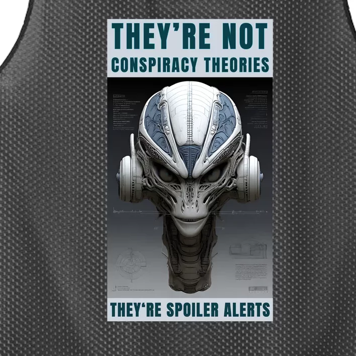 Alien Ufo Conspiracy Theory Disclosure Mesh Reversible Basketball Jersey Tank