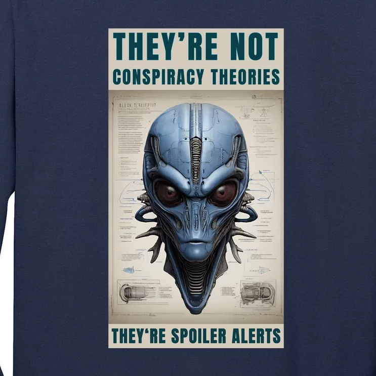 Alien Ufo Conspiracy Theory Disclosure Tall Long Sleeve T-Shirt