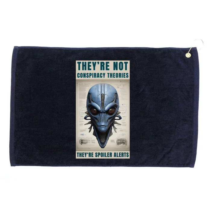 Alien Ufo Conspiracy Theory Disclosure Grommeted Golf Towel