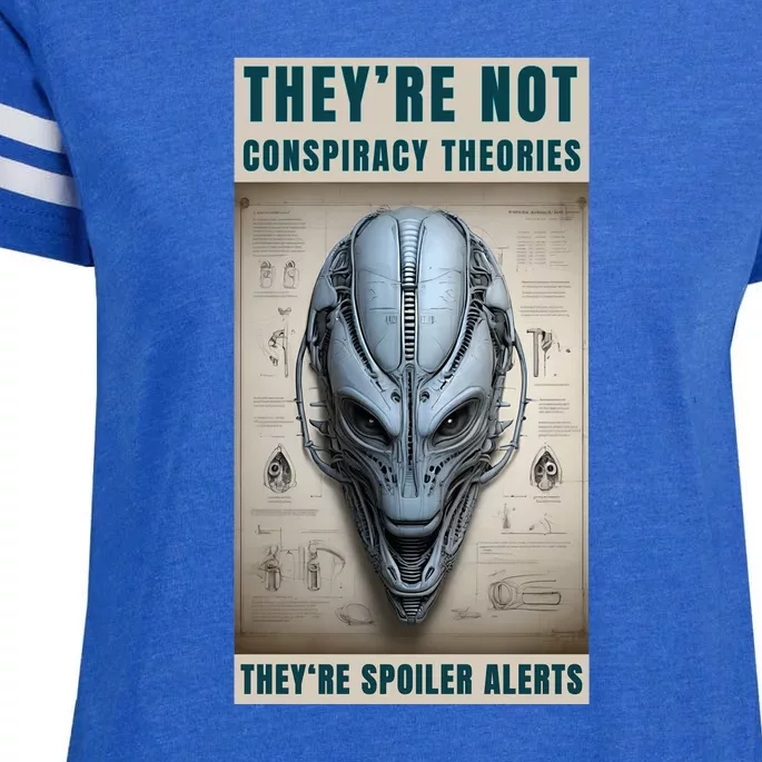 Alien Ufo Conspiracy Theory Disclosure Enza Ladies Jersey Football T-Shirt