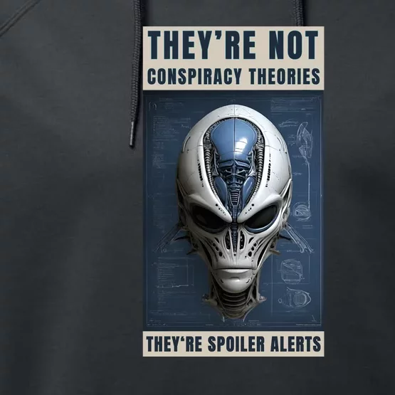 Alien Ufo Conspiracy Theory Disclosure Performance Fleece Hoodie