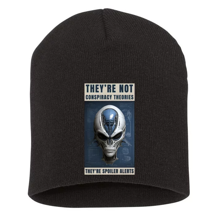 Alien Ufo Conspiracy Theory Disclosure Short Acrylic Beanie