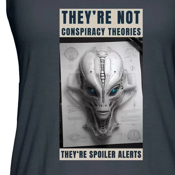 Alien Ufo Conspiracy Theory Disclosure Ladies Essential Flowy Tank