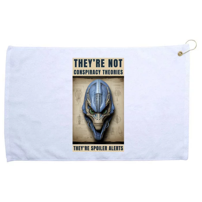 Alien Ufo Conspiracy Theory Disclosure Grommeted Golf Towel