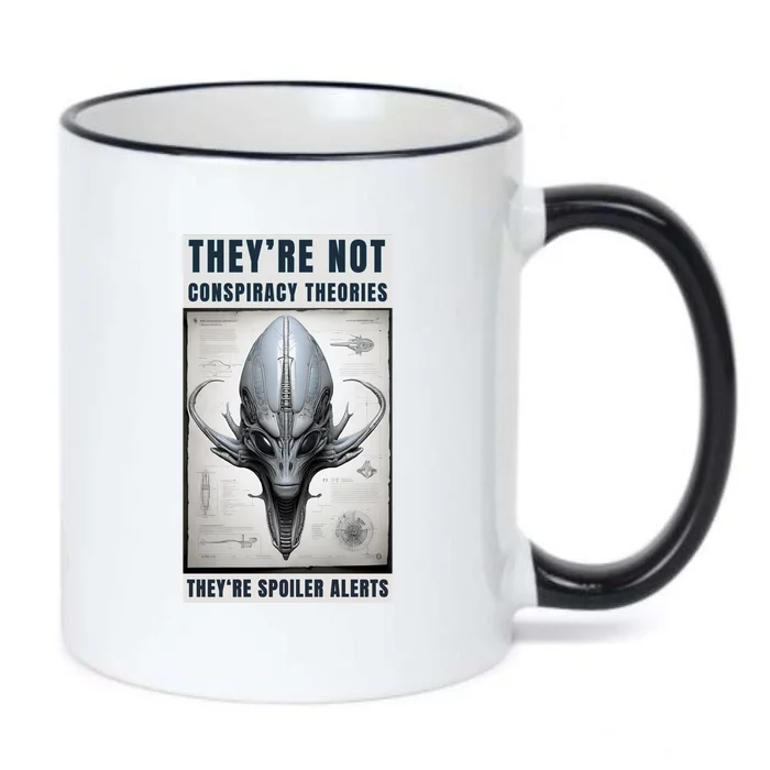 Alien Ufo Conspiracy Theory Disclosure Black Color Changing Mug