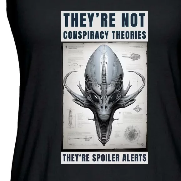 Alien Ufo Conspiracy Theory Disclosure Ladies Essential Flowy Tank