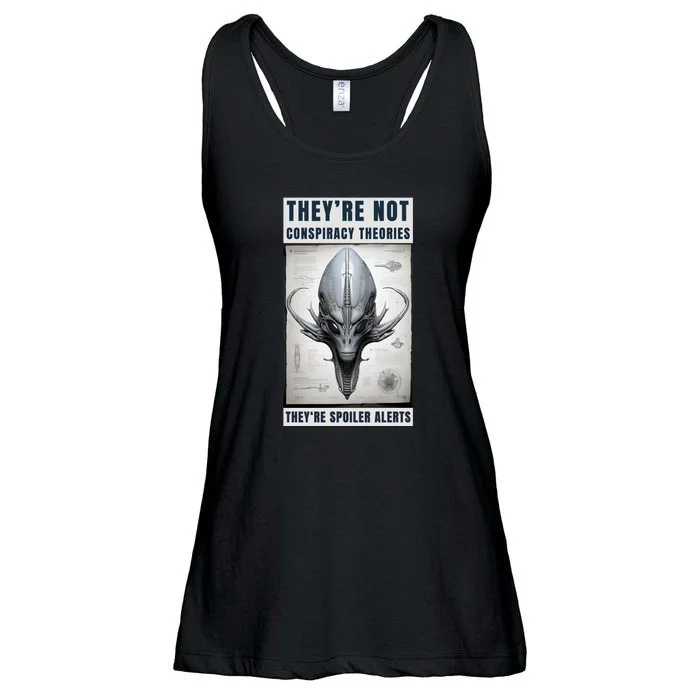 Alien Ufo Conspiracy Theory Disclosure Ladies Essential Flowy Tank