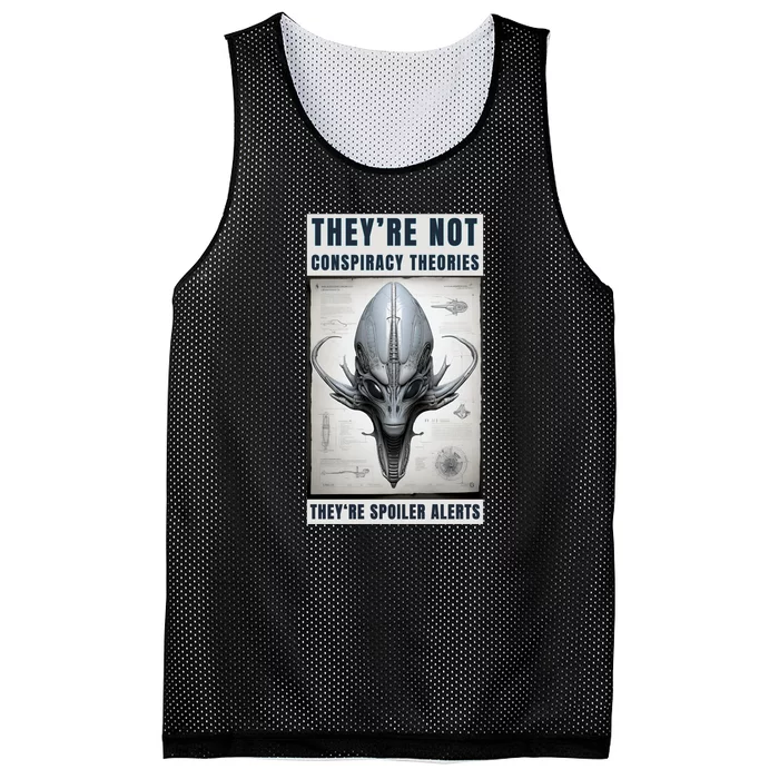 Alien Ufo Conspiracy Theory Disclosure Mesh Reversible Basketball Jersey Tank