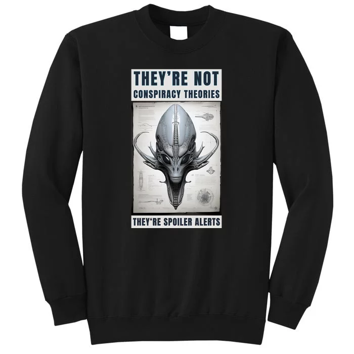 Alien Ufo Conspiracy Theory Disclosure Tall Sweatshirt