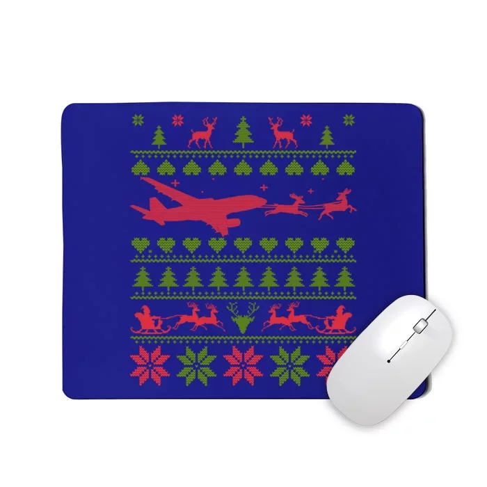 Airplane Ugly Christmas Great Gift Mousepad