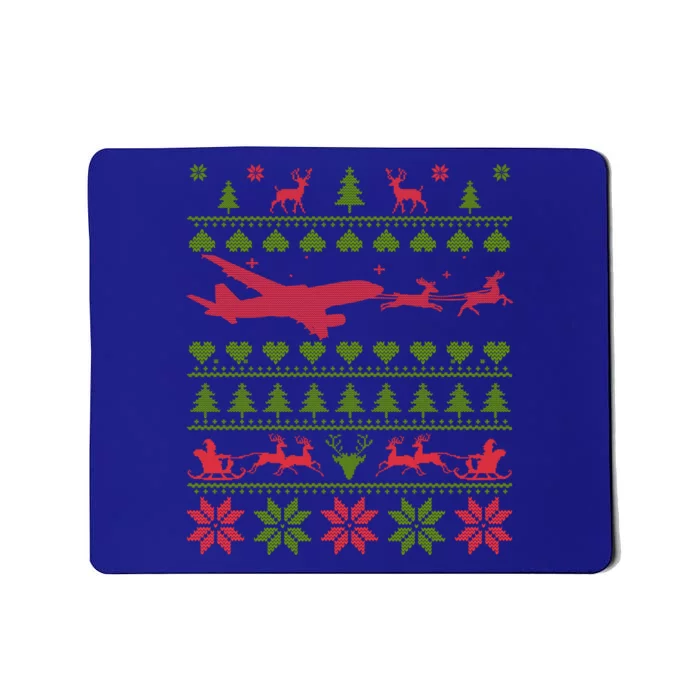 Airplane Ugly Christmas Great Gift Mousepad