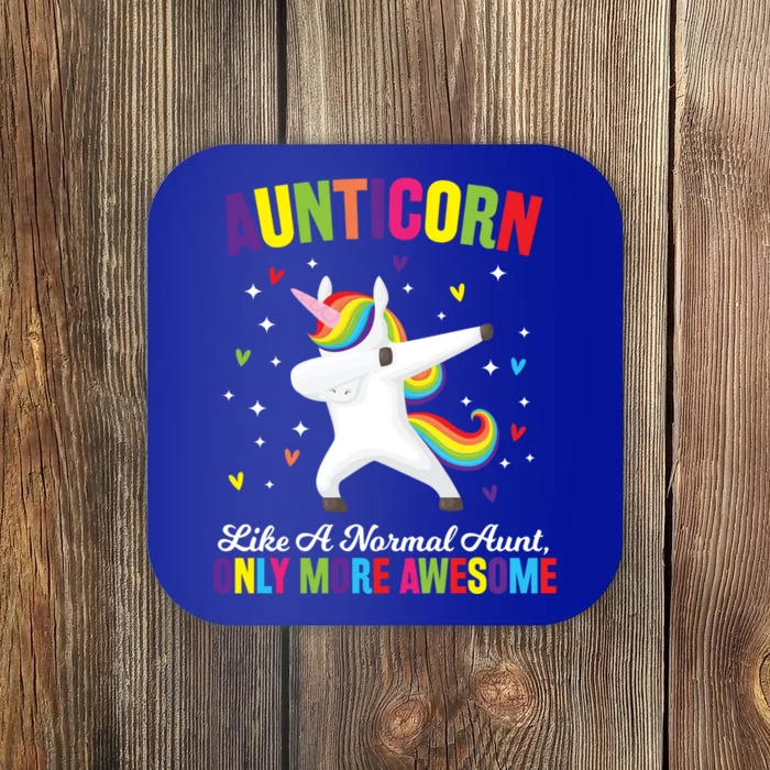 Aunticorn Unicorn Dabing Awesome Unicorn Aunt Gift Coaster