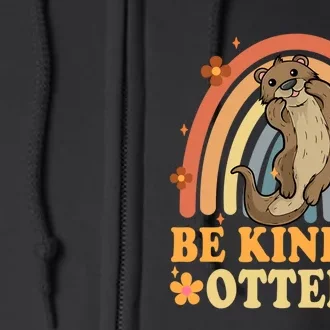 Antibullying Unity Day Be Kind To Otters Kindness Matters Full Zip Hoodie