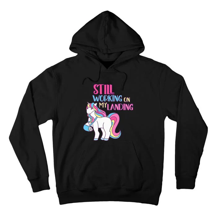 Adorable Unicorn Design for Healing Broken Arm Recovery Tall Hoodie