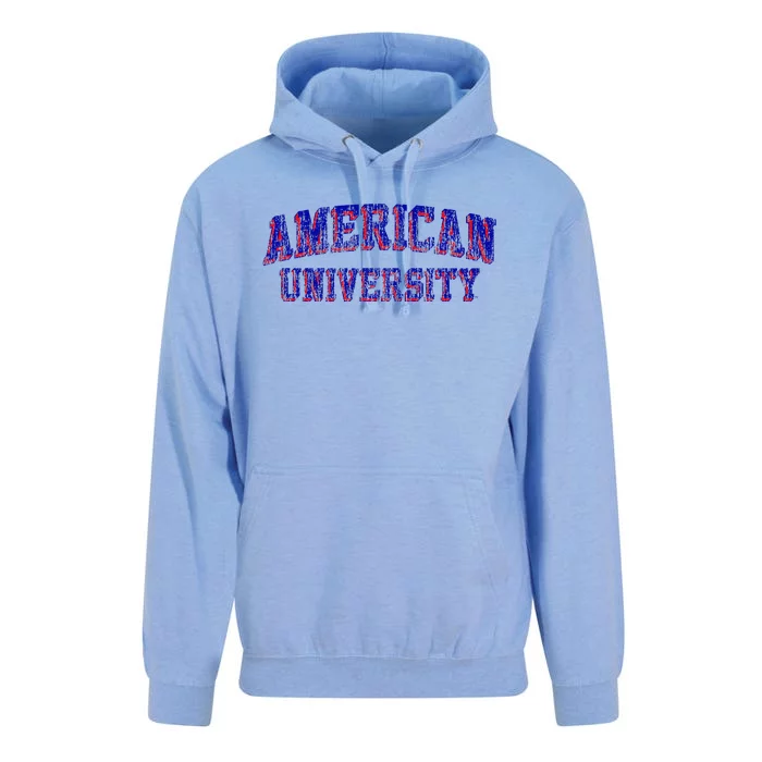 American University Eagles Retro Arch Unisex Surf Hoodie