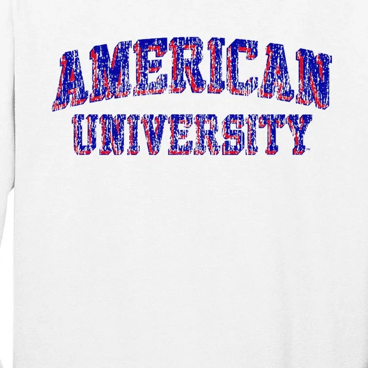 American University Eagles Retro Arch Tall Long Sleeve T-Shirt