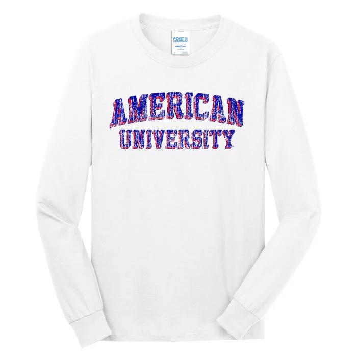 American University Eagles Retro Arch Tall Long Sleeve T-Shirt