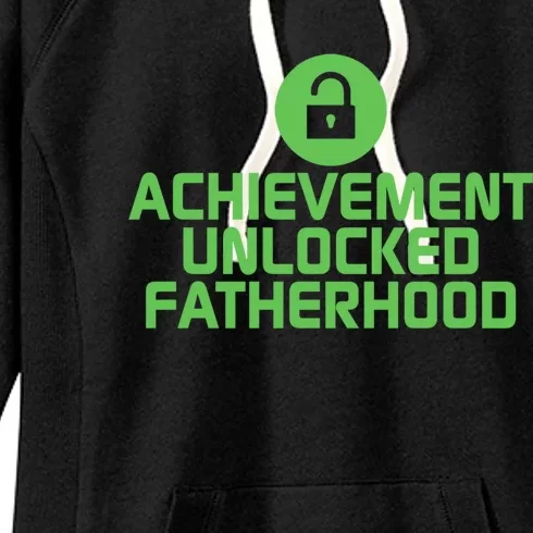 Achievet Unlock Fatherhood Cutest Father Design Gift Women's Fleece Hoodie