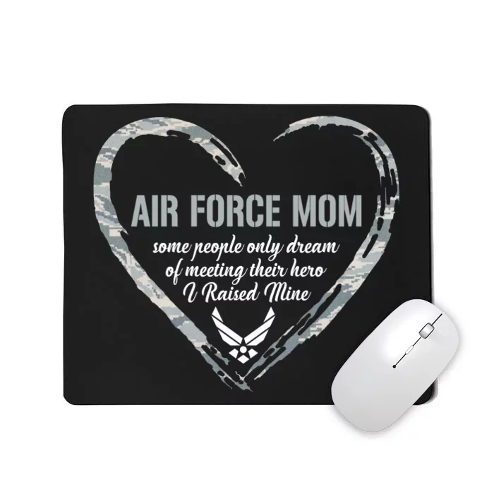 Air USAF Force Mom Woman Proud Mom Heart Mousepad