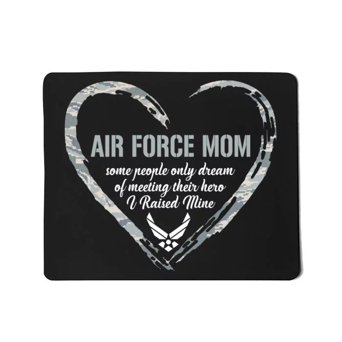 Air USAF Force Mom Woman Proud Mom Heart Mousepad