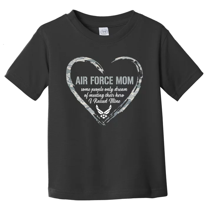 Air USAF Force Mom Woman Proud Mom Heart Toddler T-Shirt