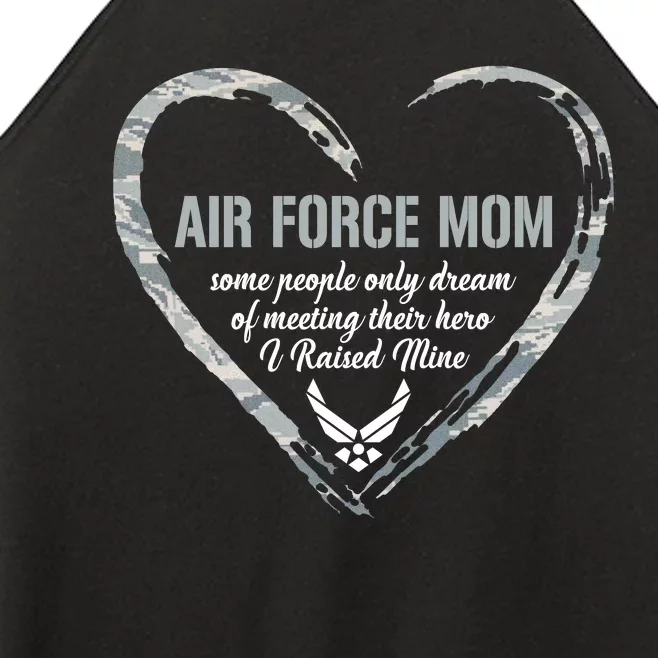 Air USAF Force Mom Woman Proud Mom Heart Women’s Perfect Tri Rocker Tank