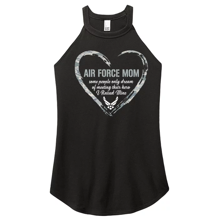 Air USAF Force Mom Woman Proud Mom Heart Women’s Perfect Tri Rocker Tank